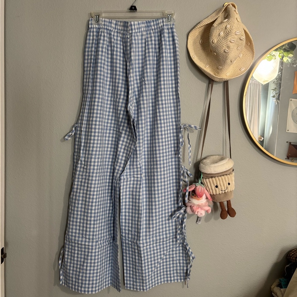 linen side - tie pants - Picture 2 of 2